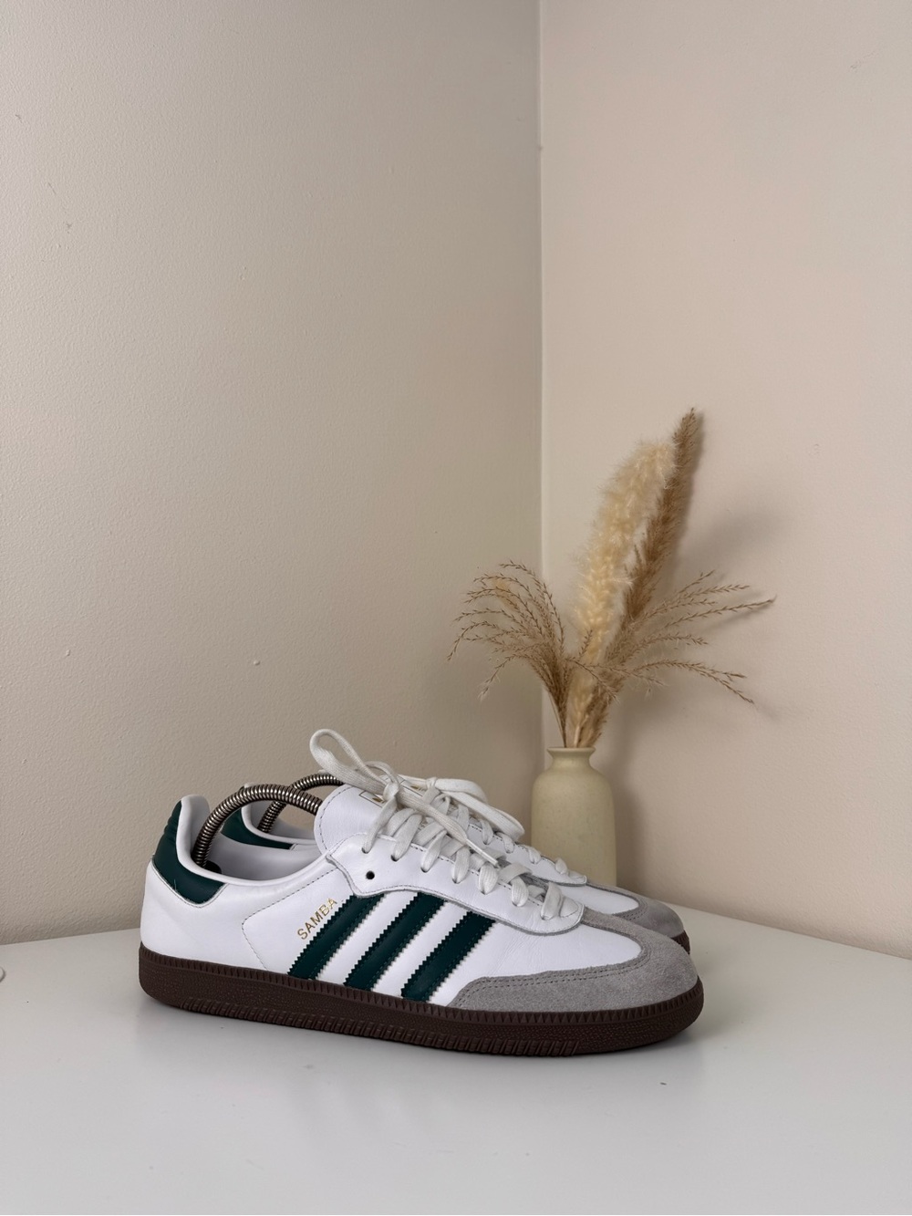 Adidas Samba White/Green – US 11 / EU 45⅓